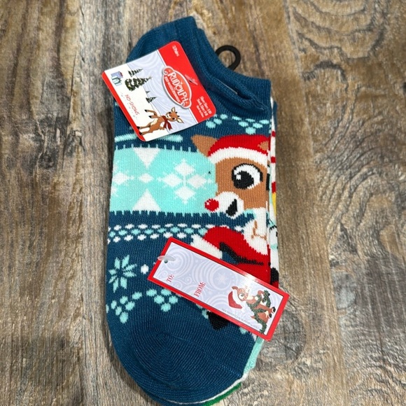 Rudolph Red Nose Reindeer | No Show Socks - Picture 1 of 4